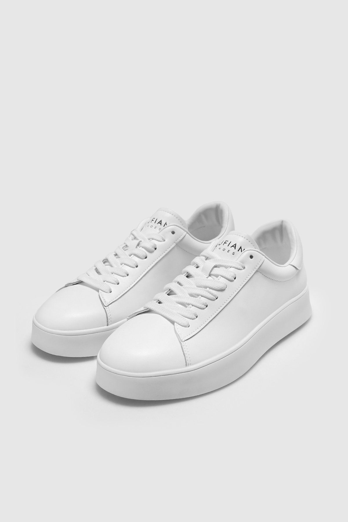 Lufian Erkek Anton Deri Sneaker Ayakkabı 112230224 Beyaz - 4