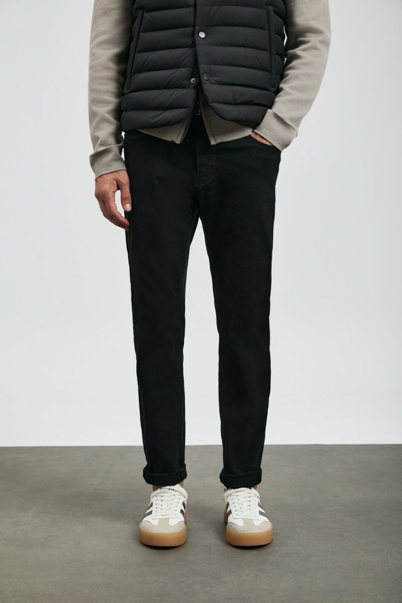 Lufian Erkek Anton Smart Slim Fit Jean Pantolon 112200260 Siyah - 2