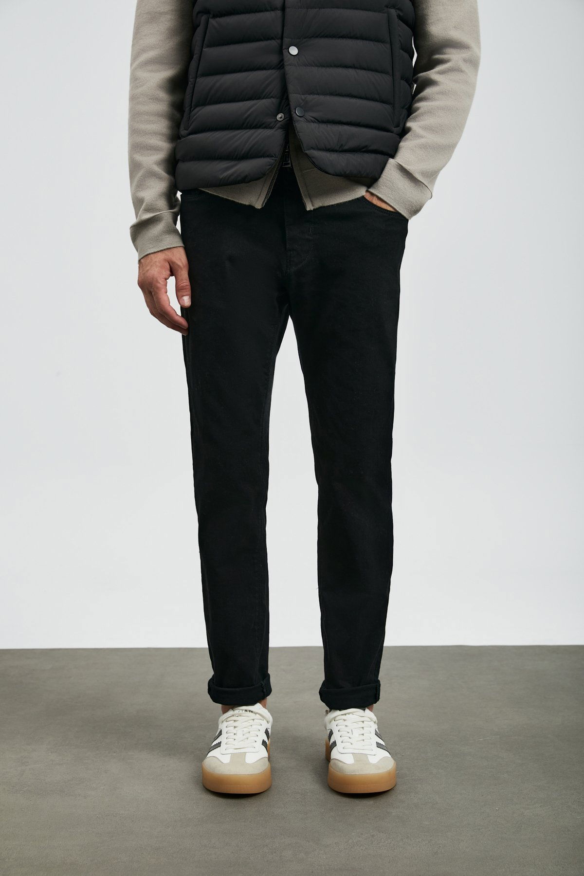 Lufian Erkek Anton Smart Slim Fit Jean Pantolon 112200260 Siyah - 2