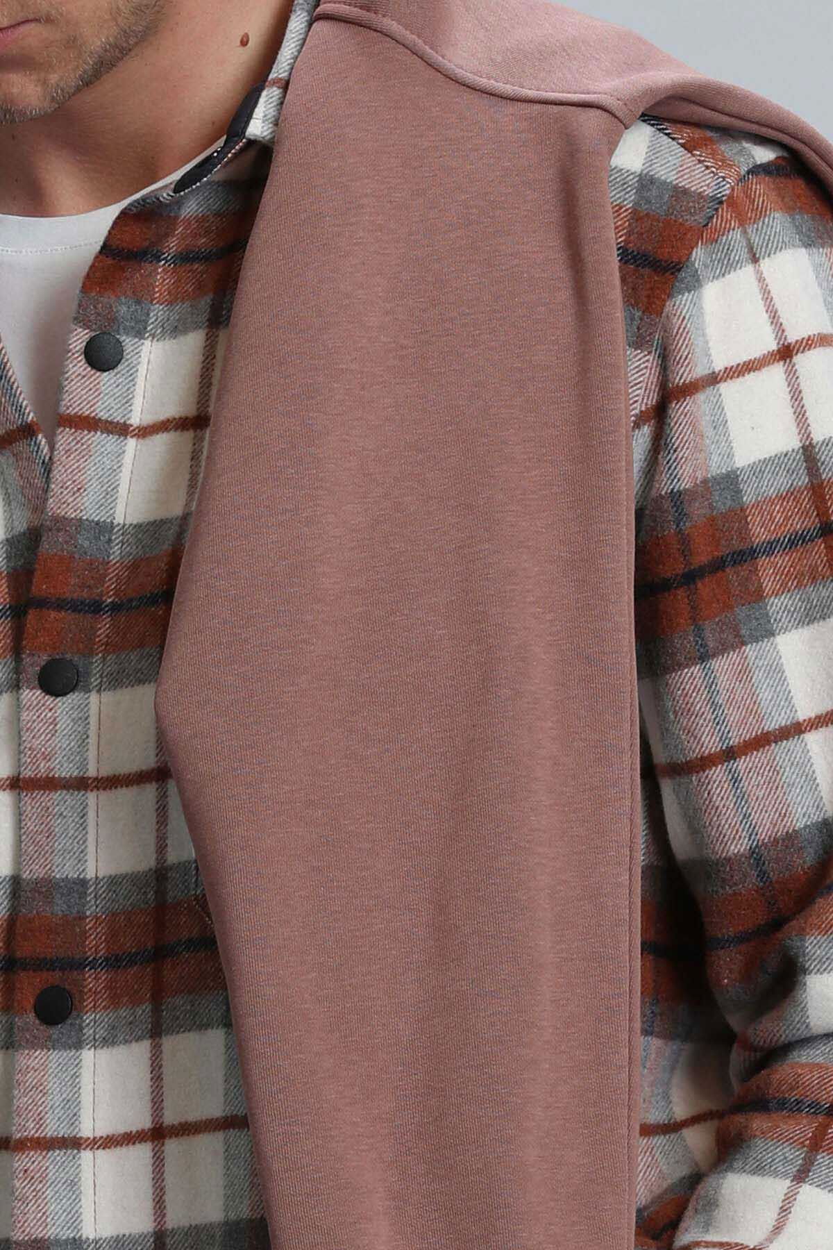 Lufian Erkek Armas Basic Regular Fit Gömlek 112010636 Kiremit - 3