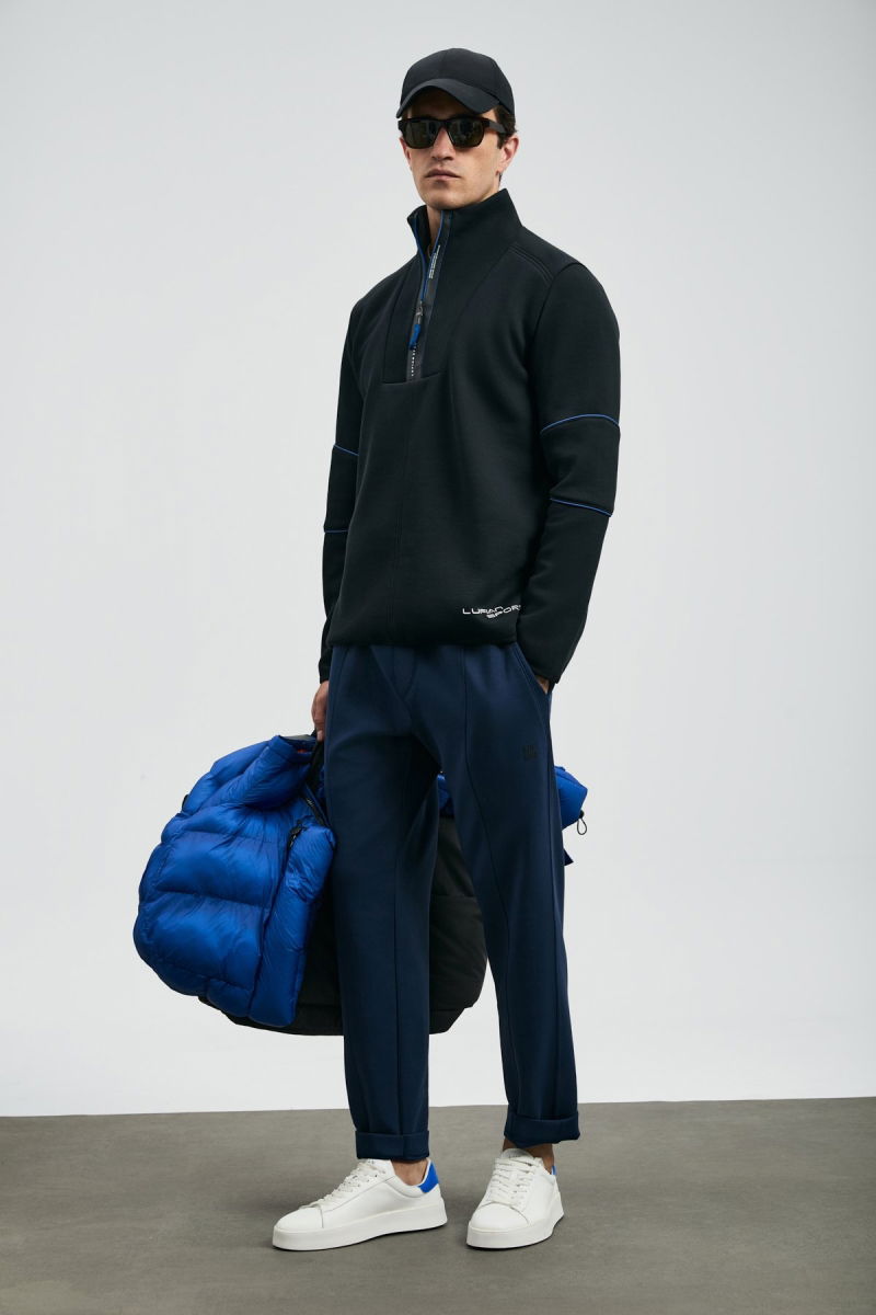 Lufian Erkek Art Sweatshirt 112030191 Siyah - Lufian