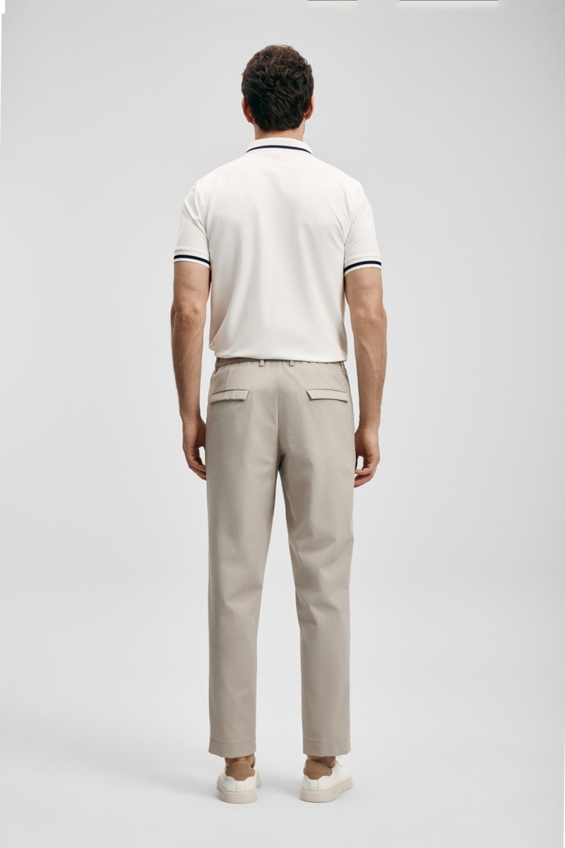 Lufian Erkek Artos Smart Polo T-Shirt 111040249 Kırık Beyaz - 4