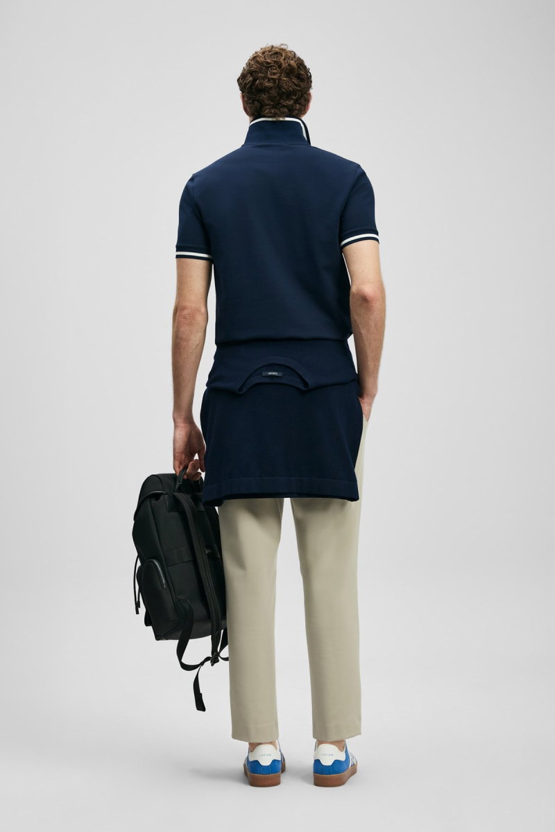 Lufian Erkek Artos Smart Polo T-Shirt 111040249 Lacivert - 4