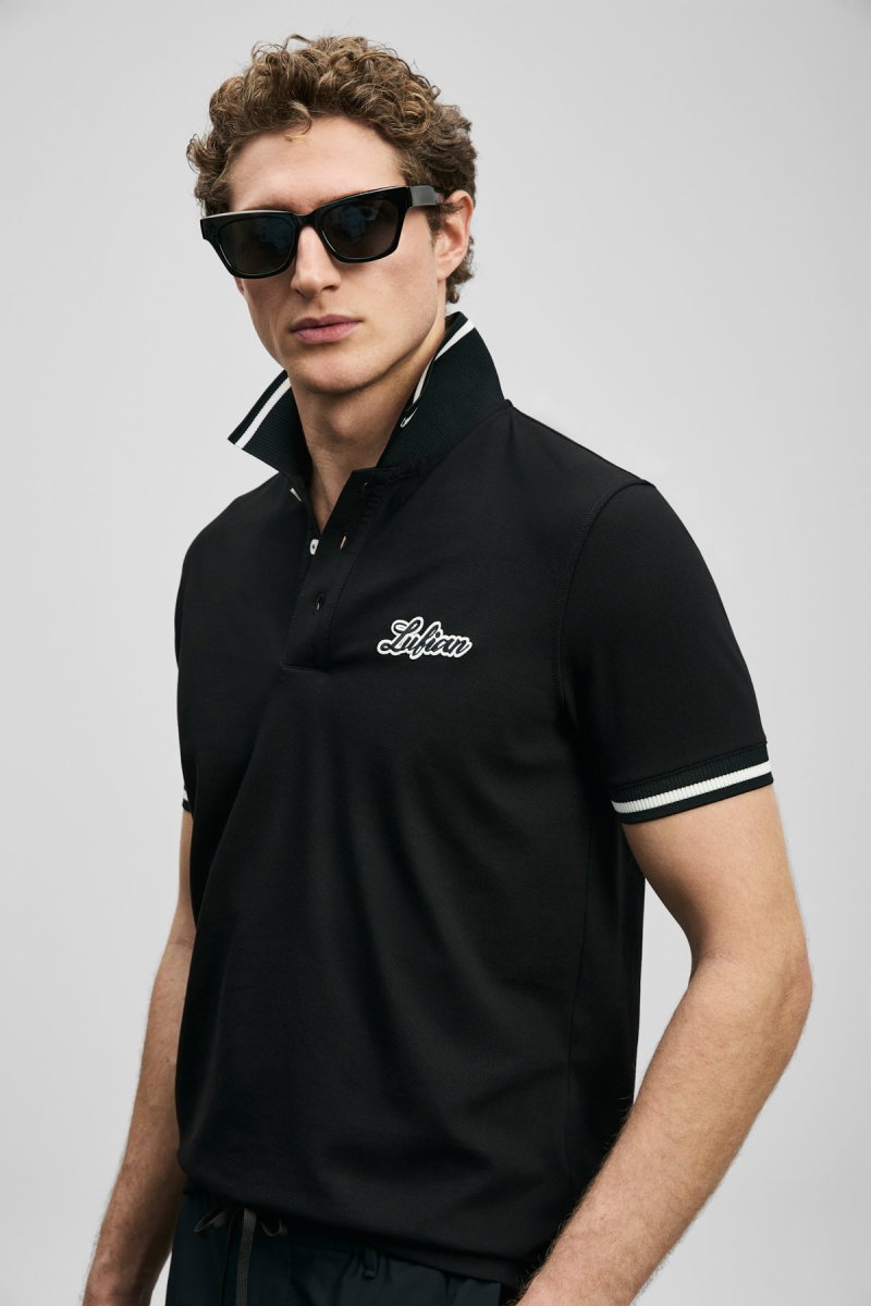 Lufian Erkek Artos Smart Polo T-Shirt 111040249 Siyah - 3