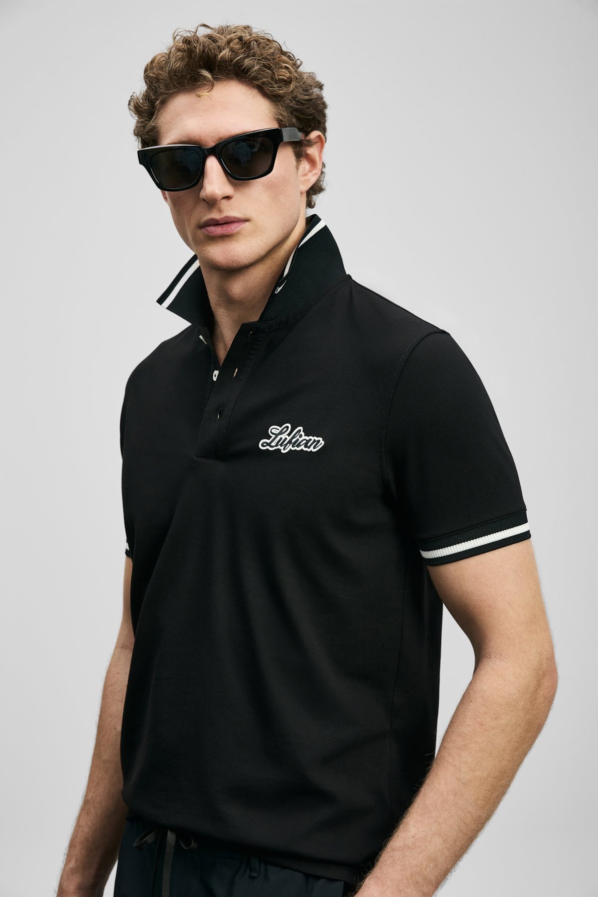 Lufian Erkek Artos Smart Polo T-Shirt 111040249 Siyah - 3