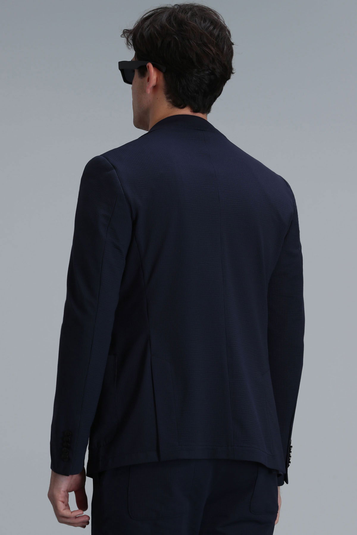 Lufian Erkek Asel Spor Slim Fit Blazer Ceket 111140167 Lacivert - 3