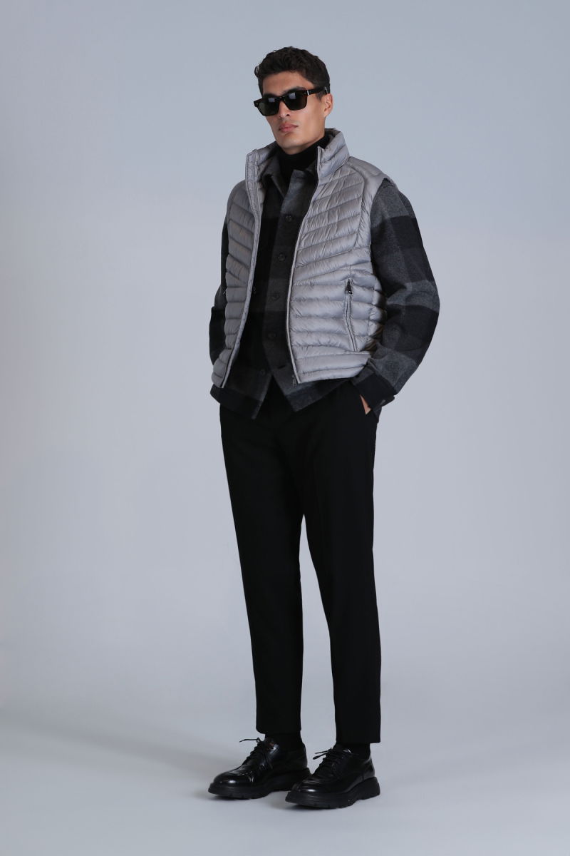 Lufian Erkek Axel Kaz Tüyü Yelek 112130019 Gri - 2