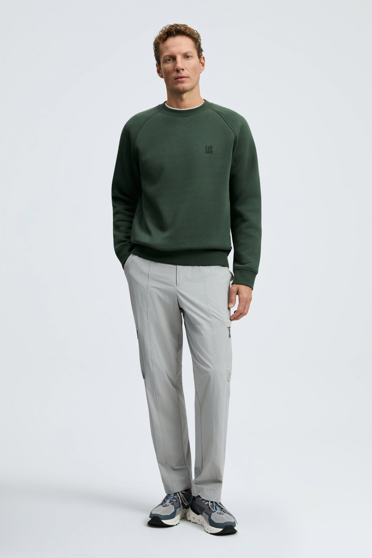 Lufian Erkek Blake Sweatshirt Çimen Yeşili - 2