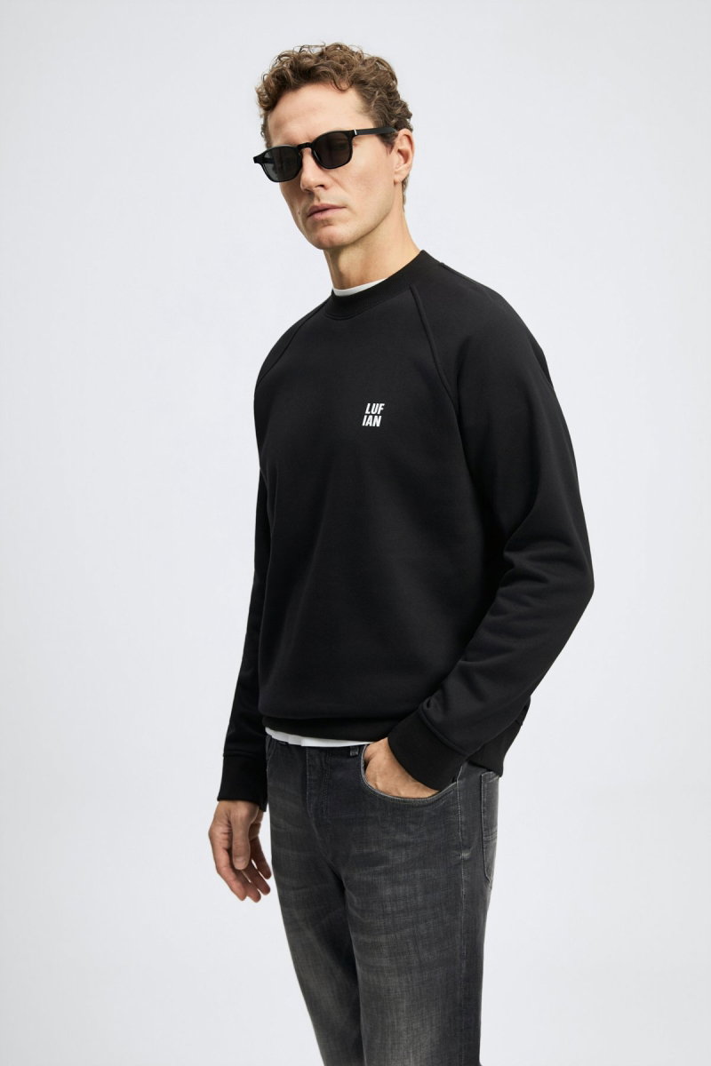 Lufian Erkek Blake Sweatshirt Siyah - 2