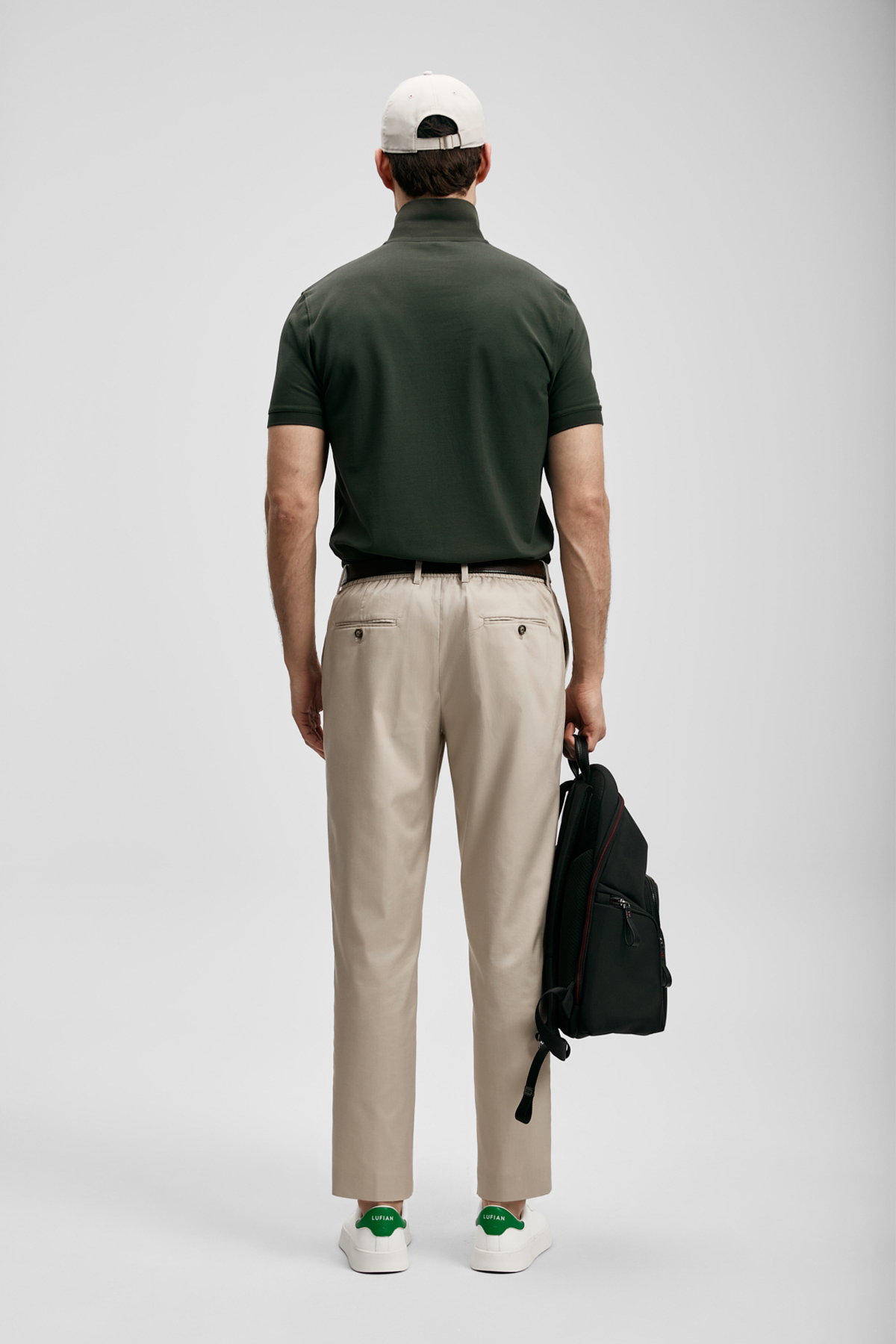 Lufian Erkek Brady Smart Polo T-Shirt 111040245 Haki - 4