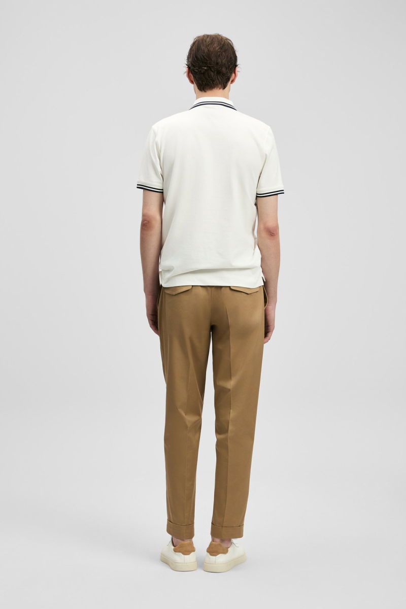 Lufian Erkek Brady Smart Polo T-Shirt 111040245 Kırık Beyaz - 4