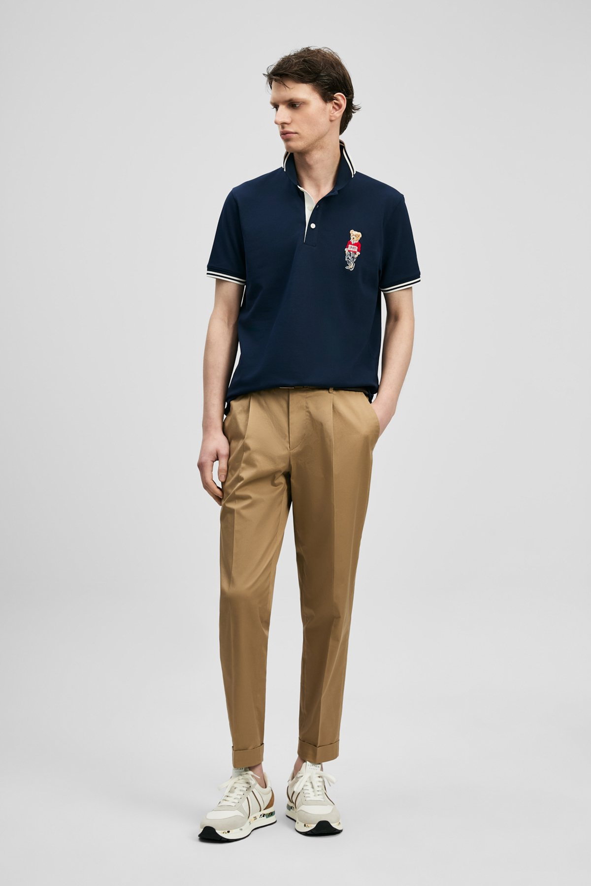 Lufian Erkek Brady Smart Polo T-Shirt 111040245 Lacivert - 2