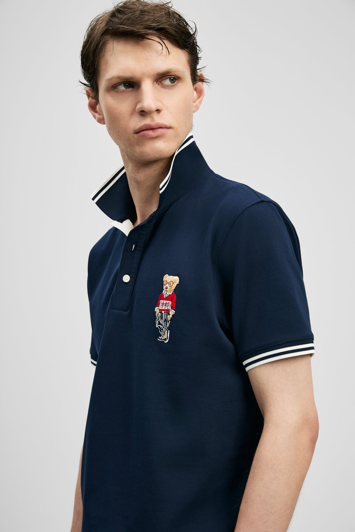 Lufian Erkek Brady Smart Polo T-Shirt 111040245 Lacivert - 3