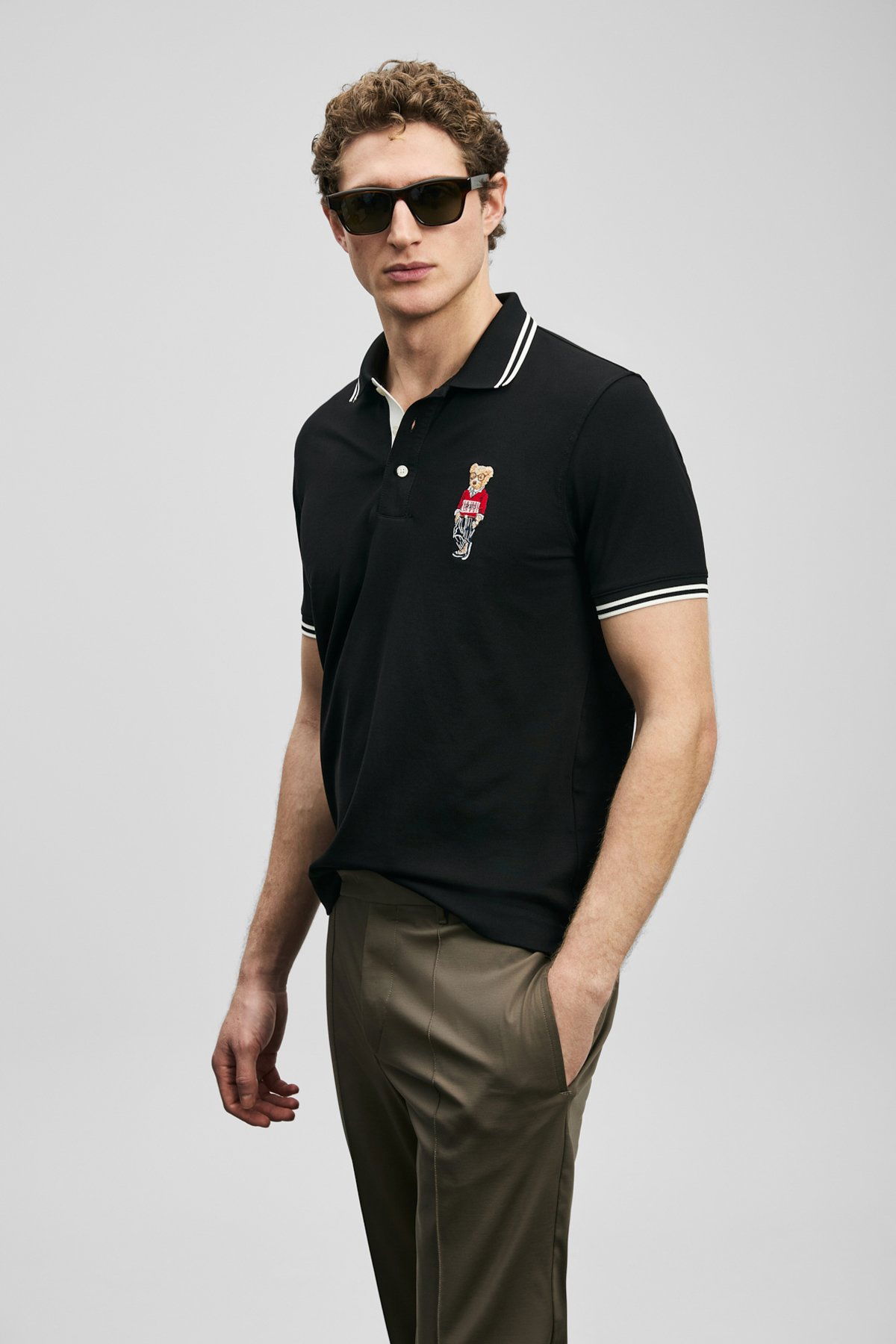 Lufian Erkek Brady Smart Polo T-Shirt 111040245 Siyah - 1