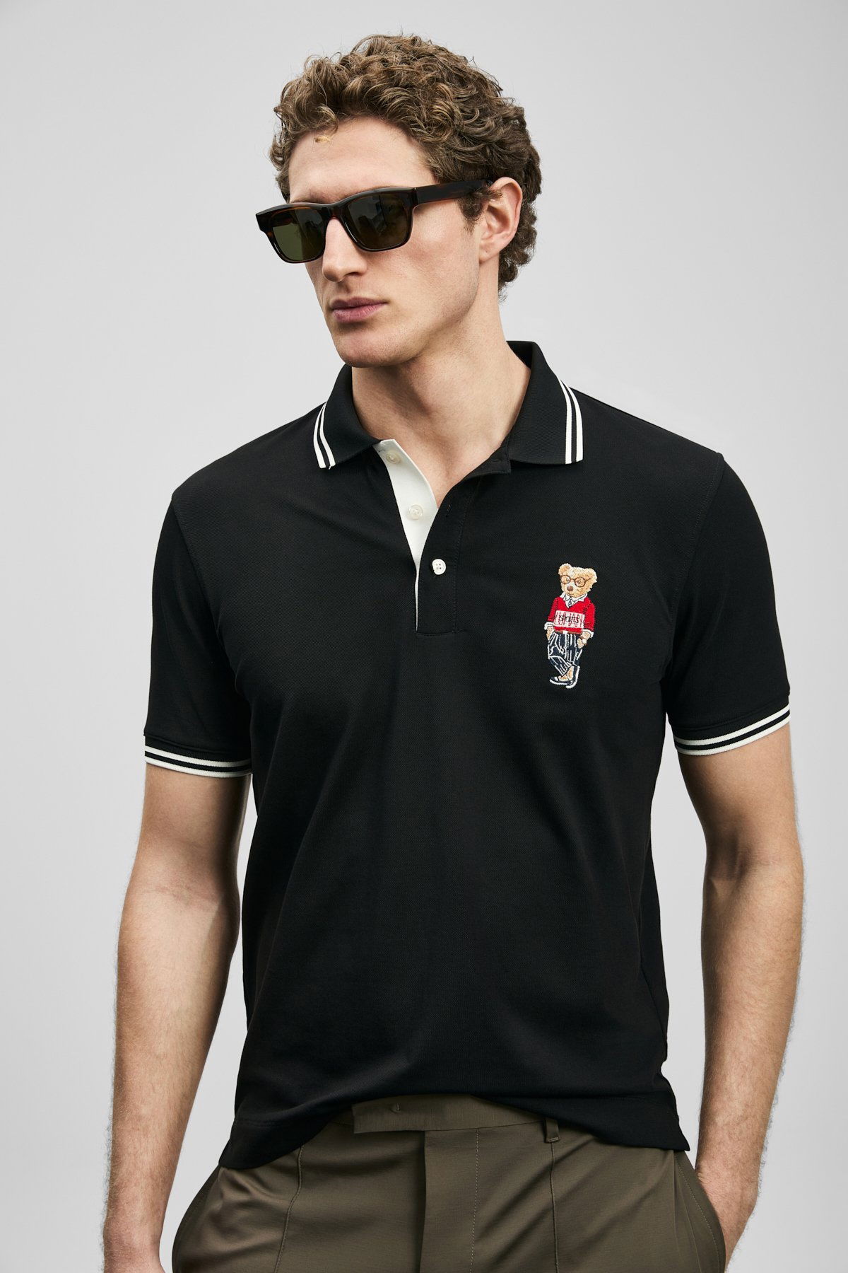 Lufian Erkek Brady Smart Polo T-Shirt 111040245 Siyah - 3