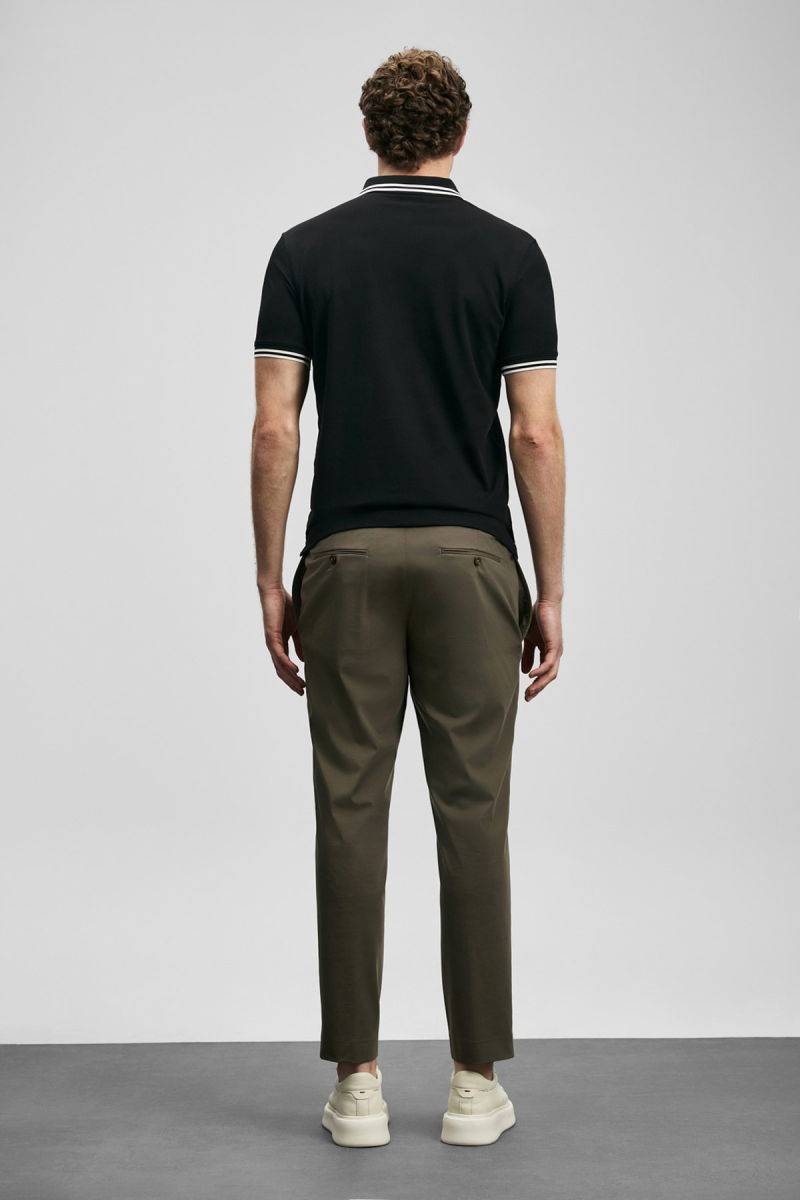 Lufian Erkek Brady Smart Polo T-Shirt 111040245 Siyah - 4