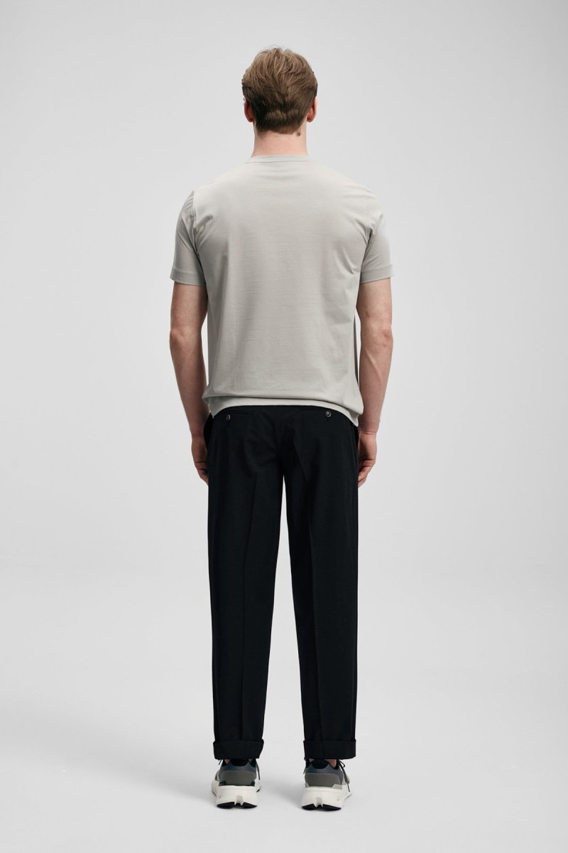 Lufian Erkek Bran Modern Grafik T-Shirt 111020321 Bej - 4