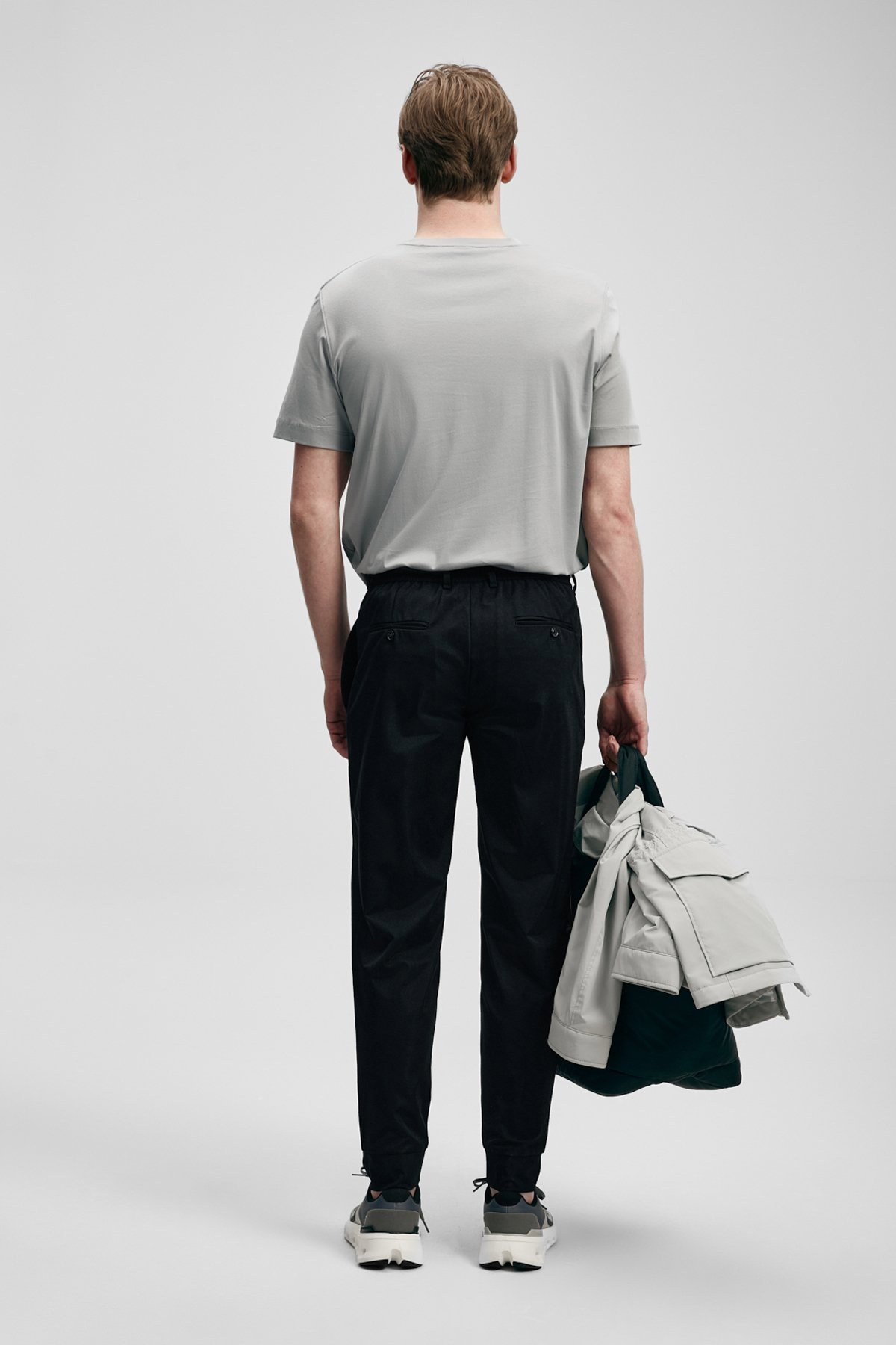Lufian Erkek Bran Modern Grafik T-Shirt 111020321 Gri - 4