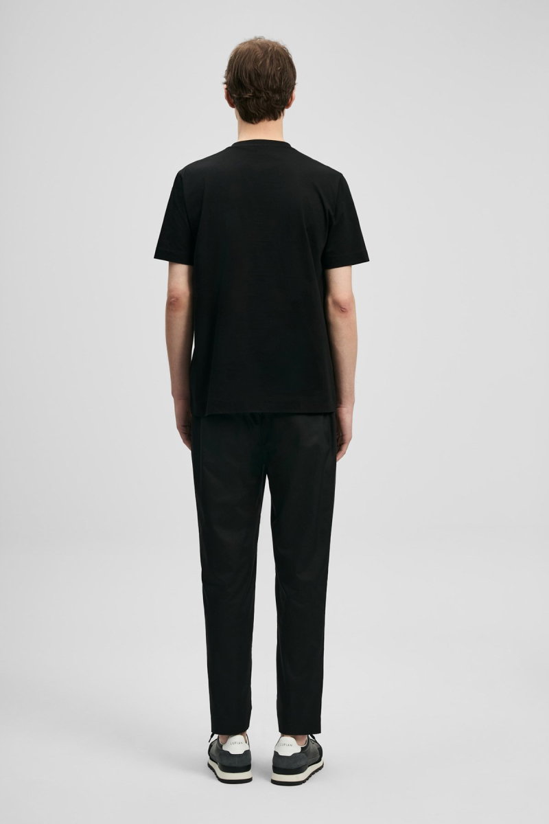 Lufian Erkek Bran Modern Grafik T-Shirt 111020321 Siyah - 4