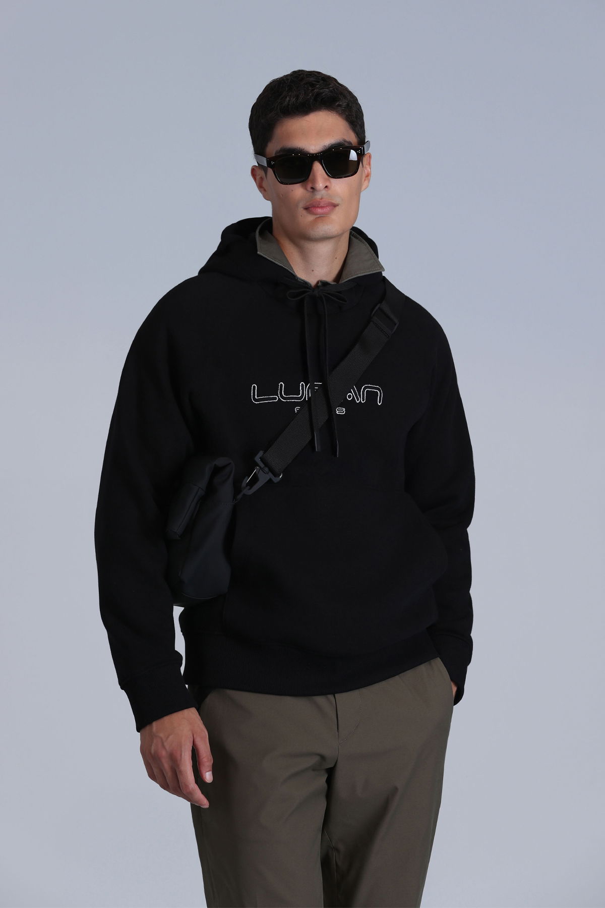 Lufian Erkek Brave Sweatshirt 112030152 Siyah - 1