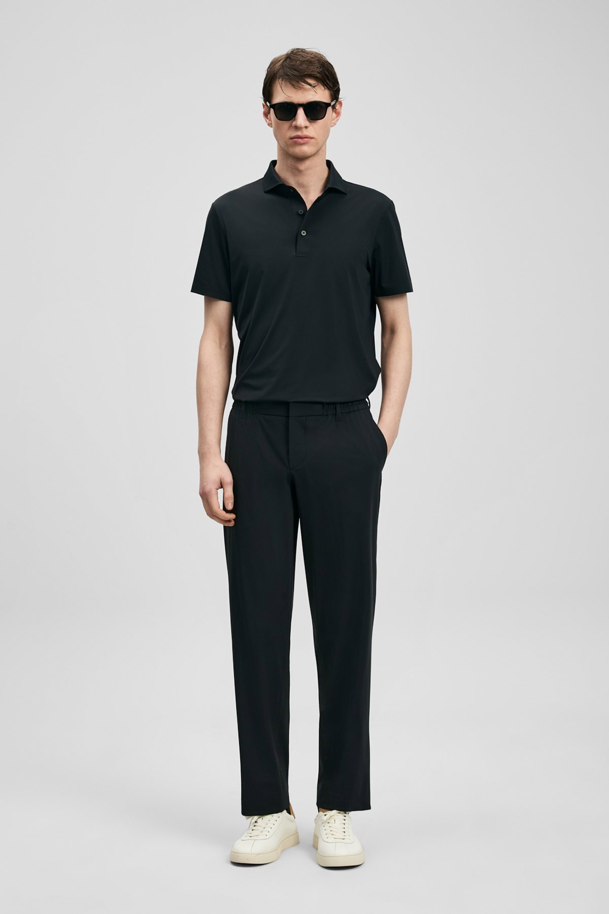 Lufian Erkek Calep Smart Slim Fit Chino Pantolon 111190357 Siyah - 1