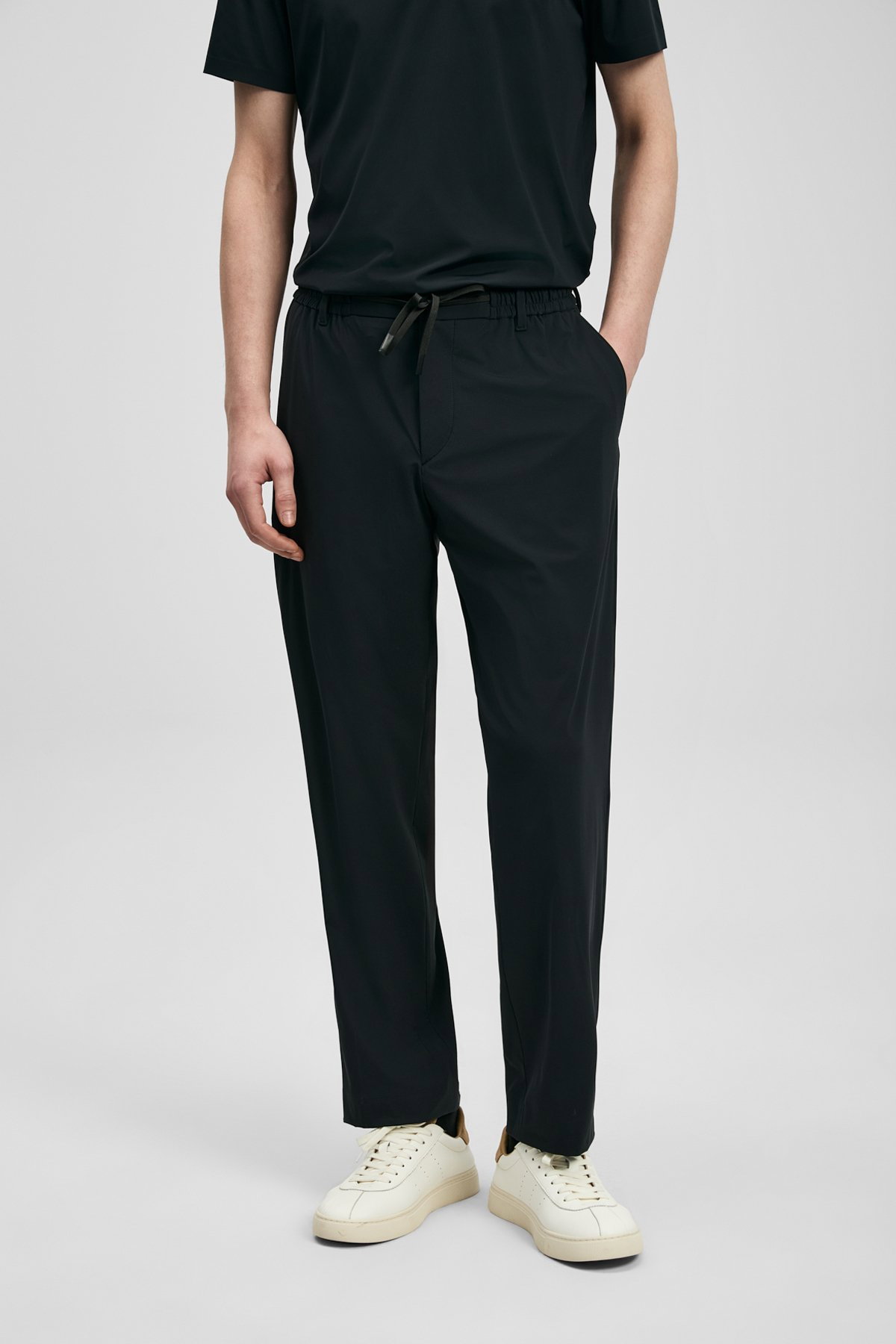 Lufian Erkek Calep Smart Slim Fit Chino Pantolon 111190357 Siyah - 2