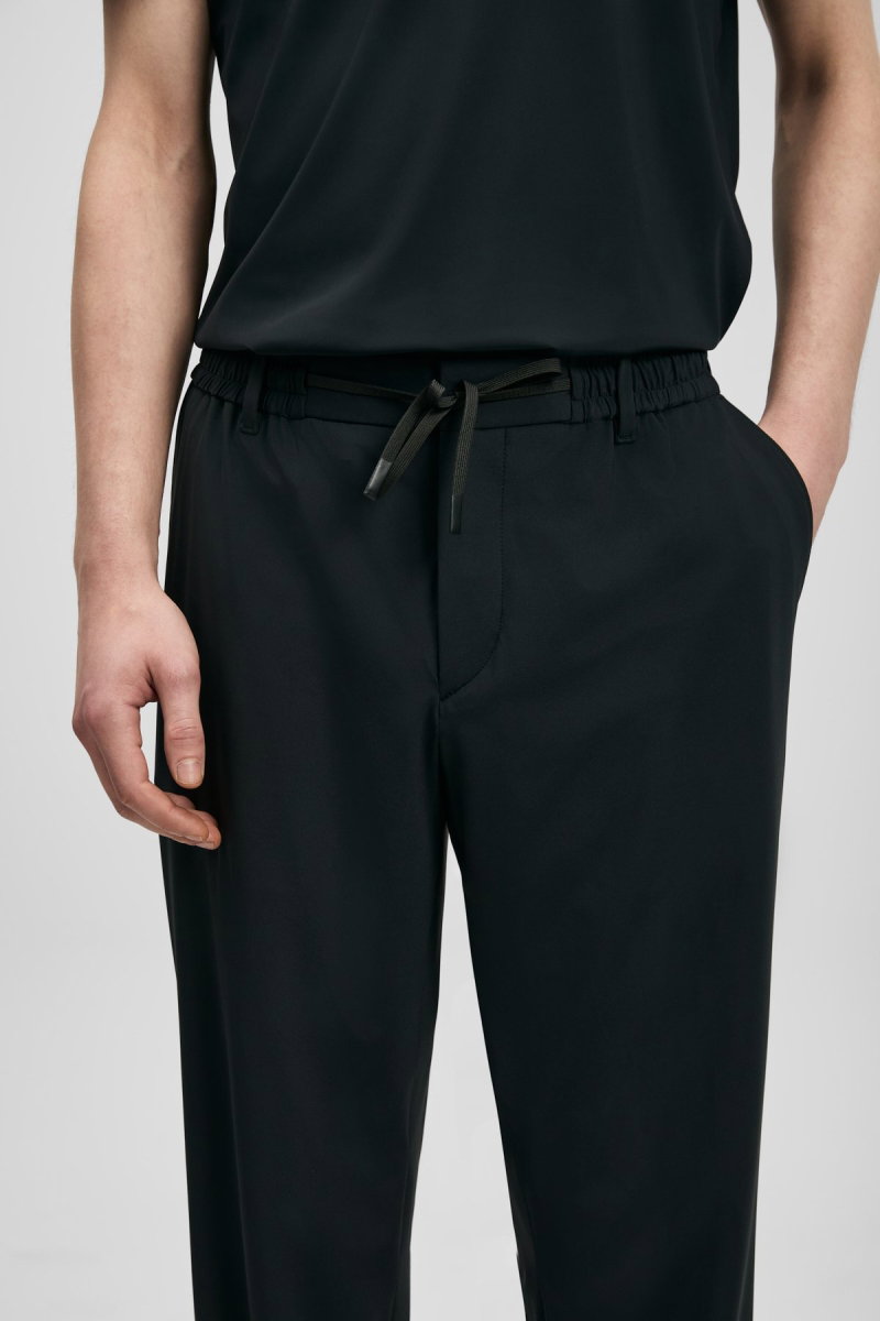 Lufian Erkek Calep Smart Slim Fit Chino Pantolon 111190357 Siyah - 3