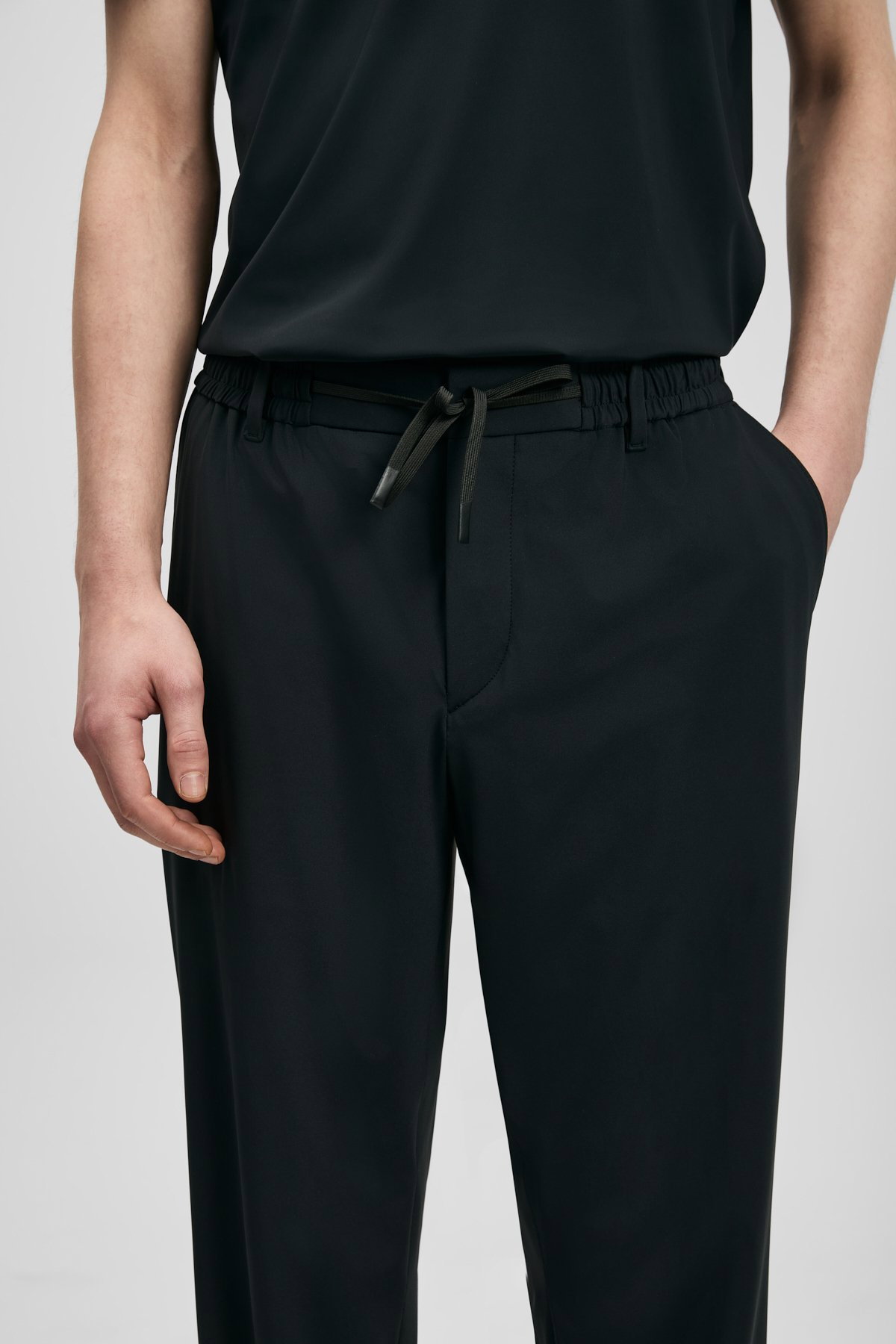 Lufian Erkek Calep Smart Slim Fit Chino Pantolon 111190357 Siyah - 3