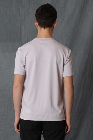 Lufian Erkek Carny Basic T-Shirt 111020156 Lila - 5