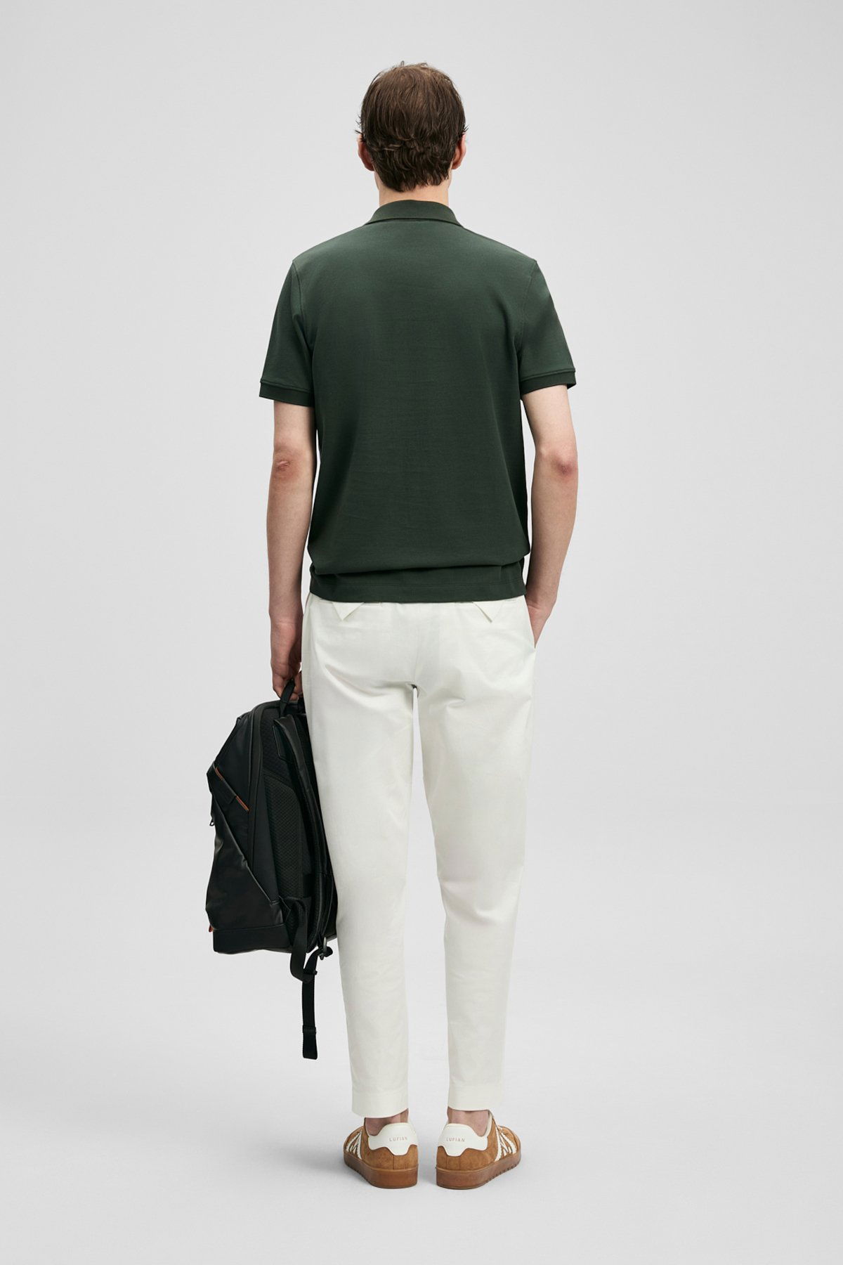 Lufian Erkek Carter Smart Polo T-Shirt 111040233 Haki - 4