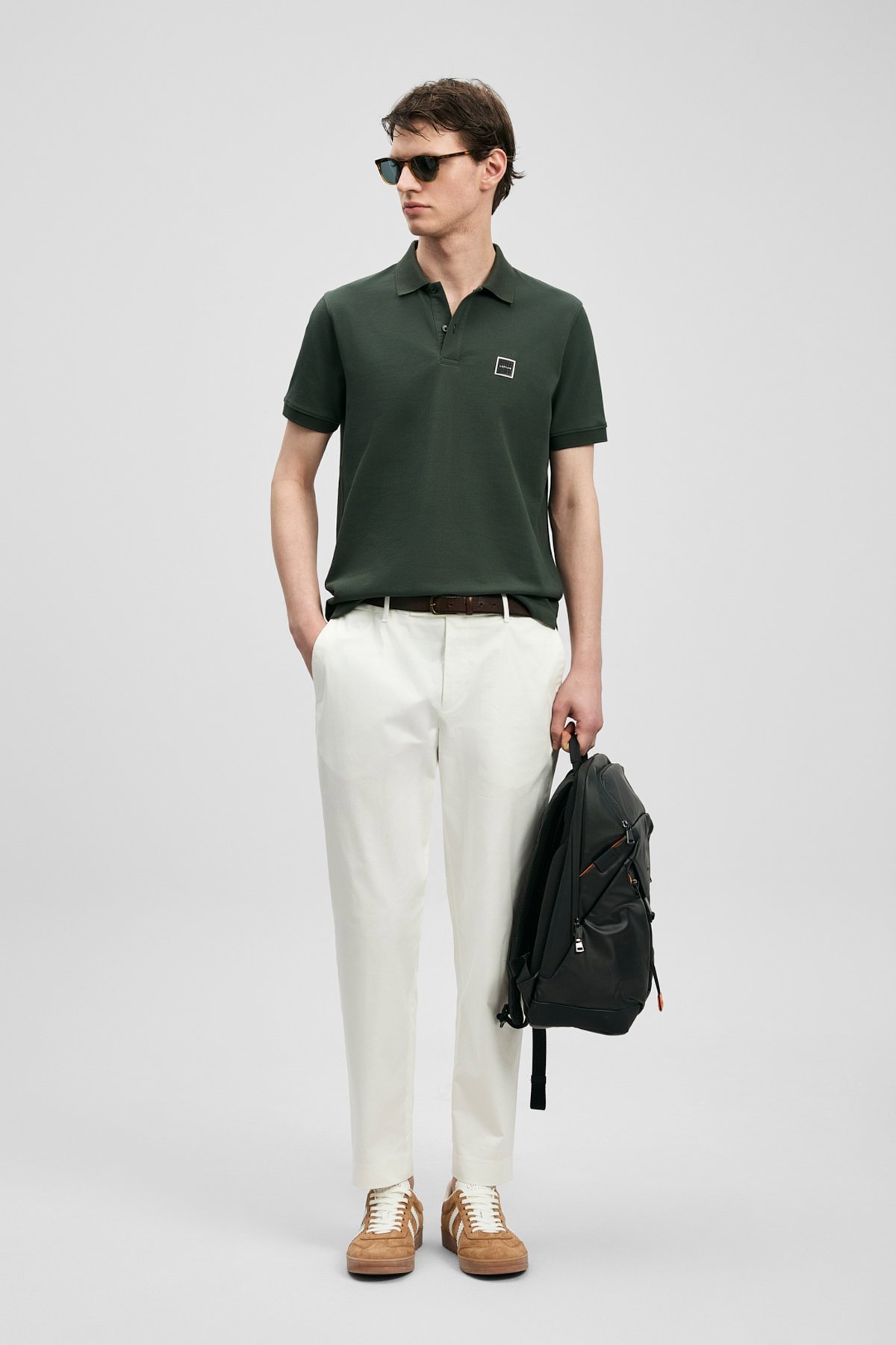 Lufian Erkek Carter Smart Polo T-Shirt 111040233 Haki - 2