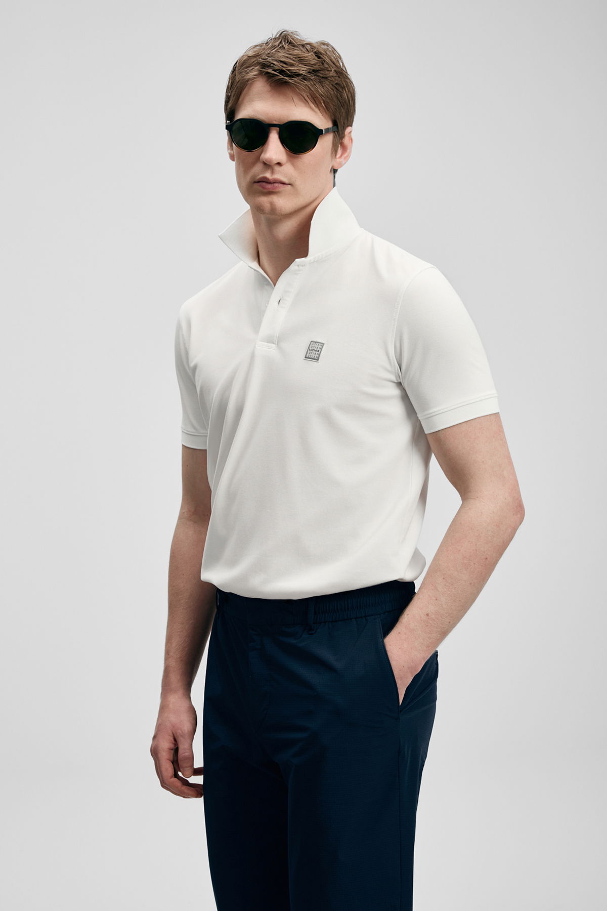 Lufian Erkek Carter Smart Polo T-Shirt 111040233 Kırık Beyaz - 3