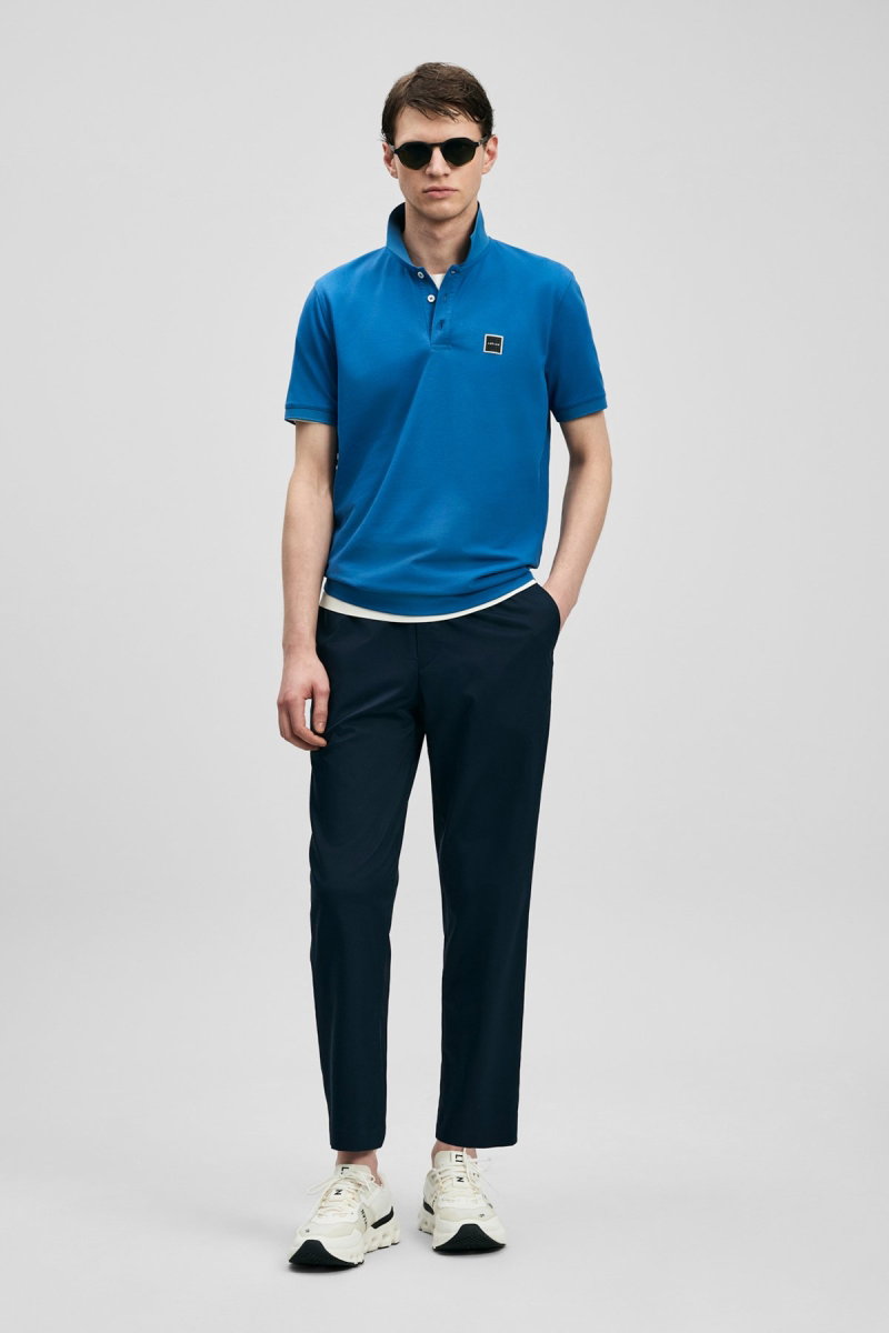 Lufian Erkek Carter Smart Polo T-Shirt 111040233 Mavi - 2