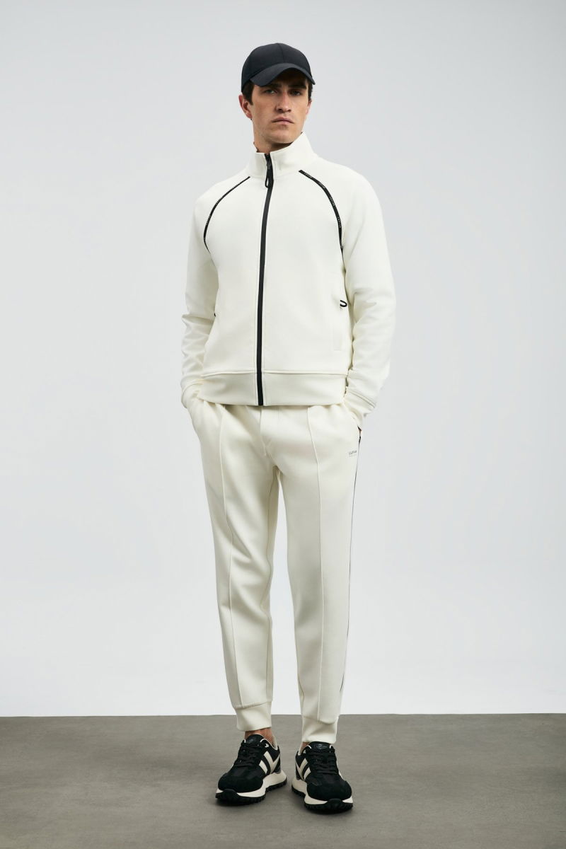 Lufian Erkek Charms Eşofman Üst 112050078 Kırık Beyaz - 2