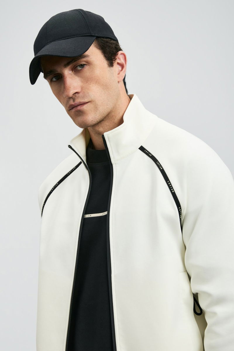 Lufian Erkek Charms Eşofman Üst 112050078 Kırık Beyaz - 4