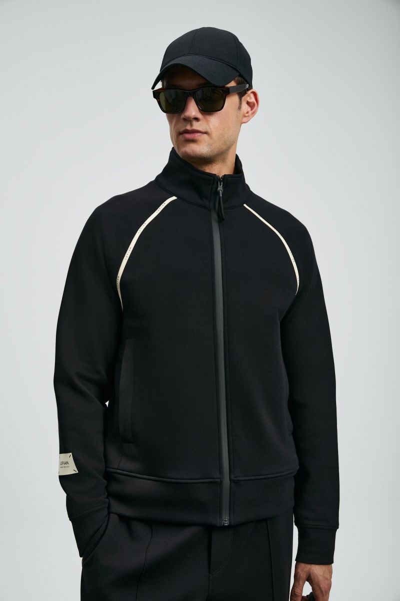 Lufian Erkek Charms Eşofman Üst 112050078 Siyah - Lufian