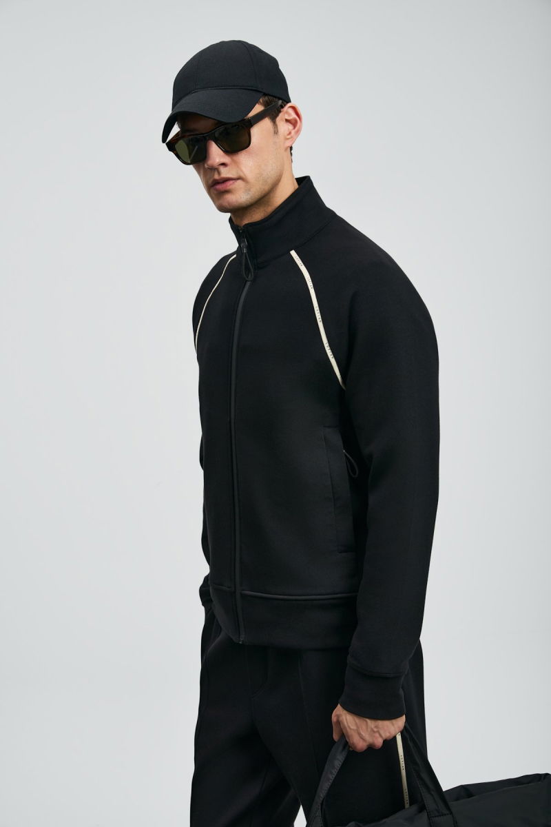 Lufian Erkek Charms Eşofman Üst 112050078 Siyah - 4