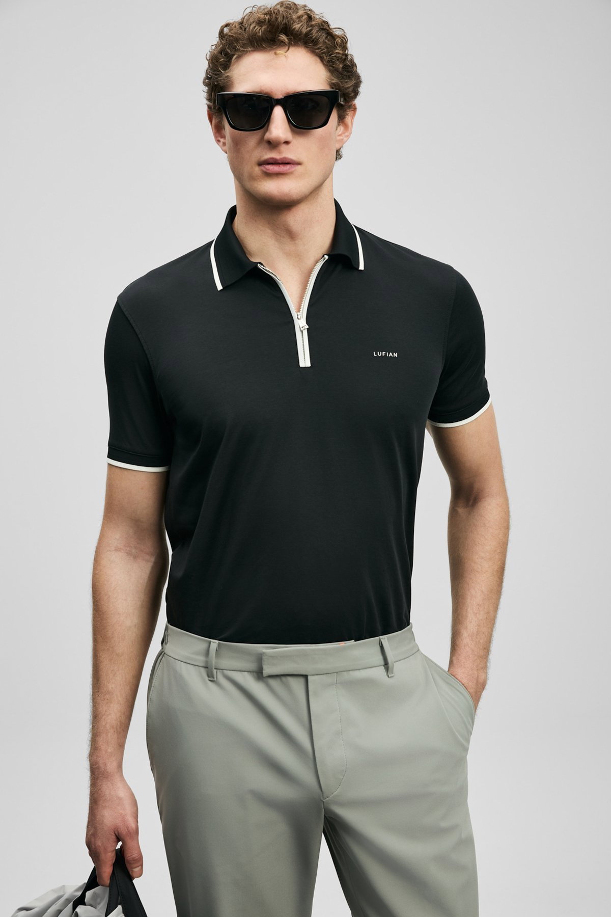 Lufian Erkek Chase Smart Polo T-Shirt 111040236 Siyah - 3