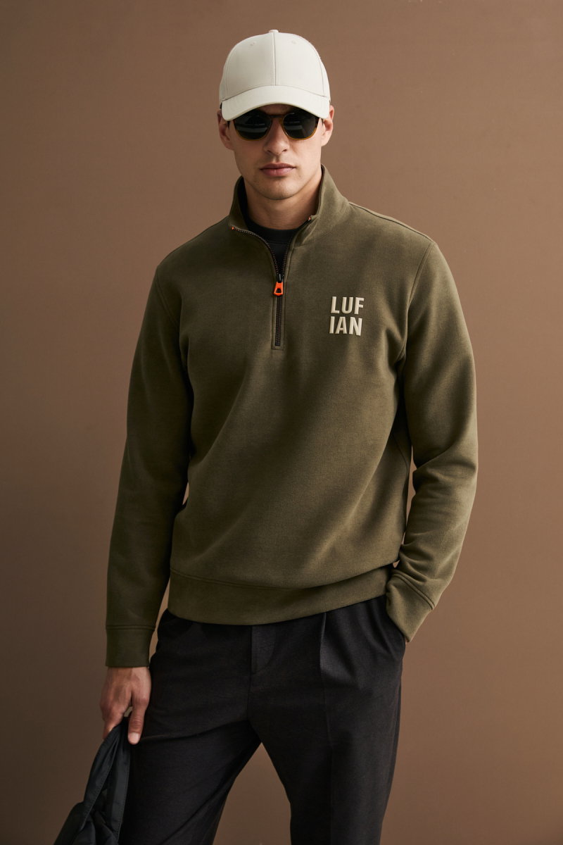 Lufian Erkek Chase Sweatshirt Kahverengi - 2