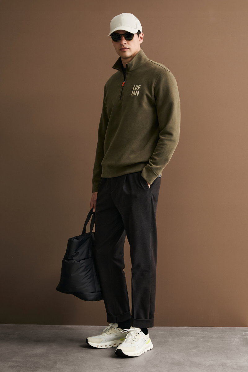 Lufian Erkek Chase Sweatshirt Kahverengi - 4