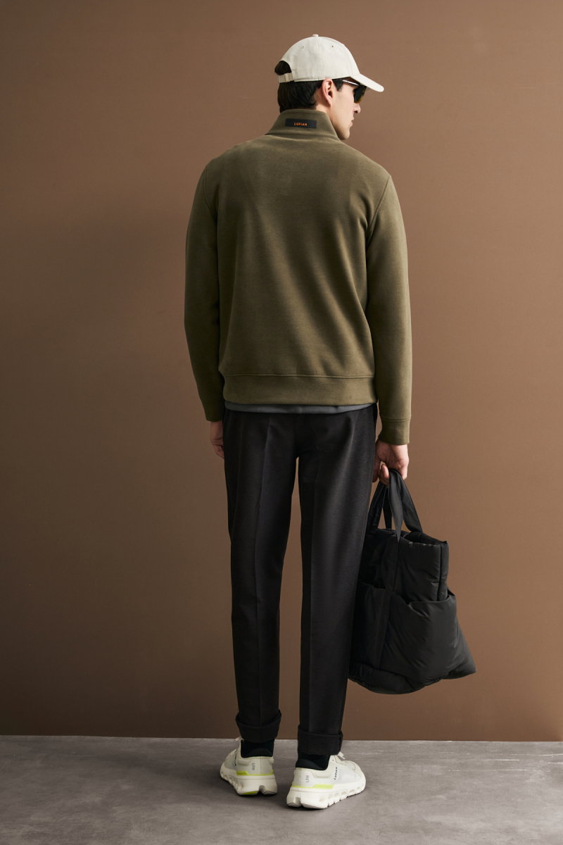 Lufian Erkek Chase Sweatshirt Kahverengi - 5