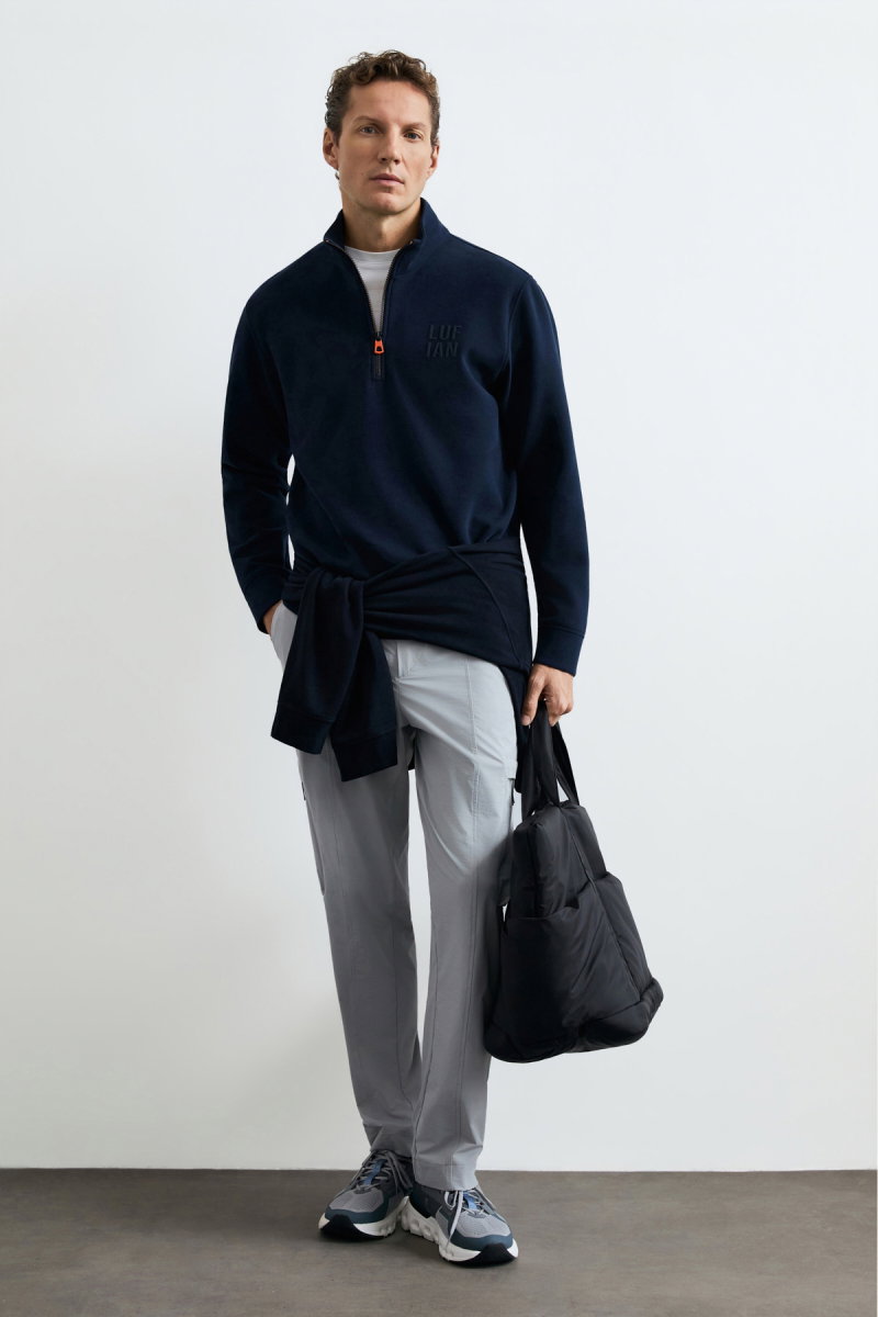 Lufian Erkek Chase Sweatshirt Lacivert - 2