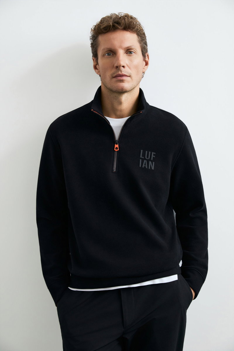 Lufian Erkek Chase Sweatshirt Siyah - 2
