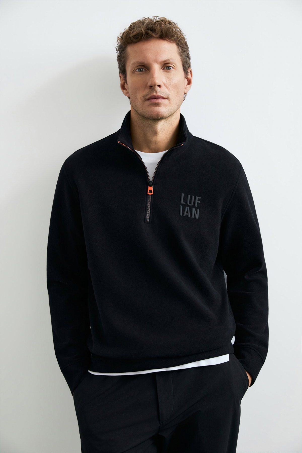 Lufian Erkek Chase Sweatshirt Siyah - 2