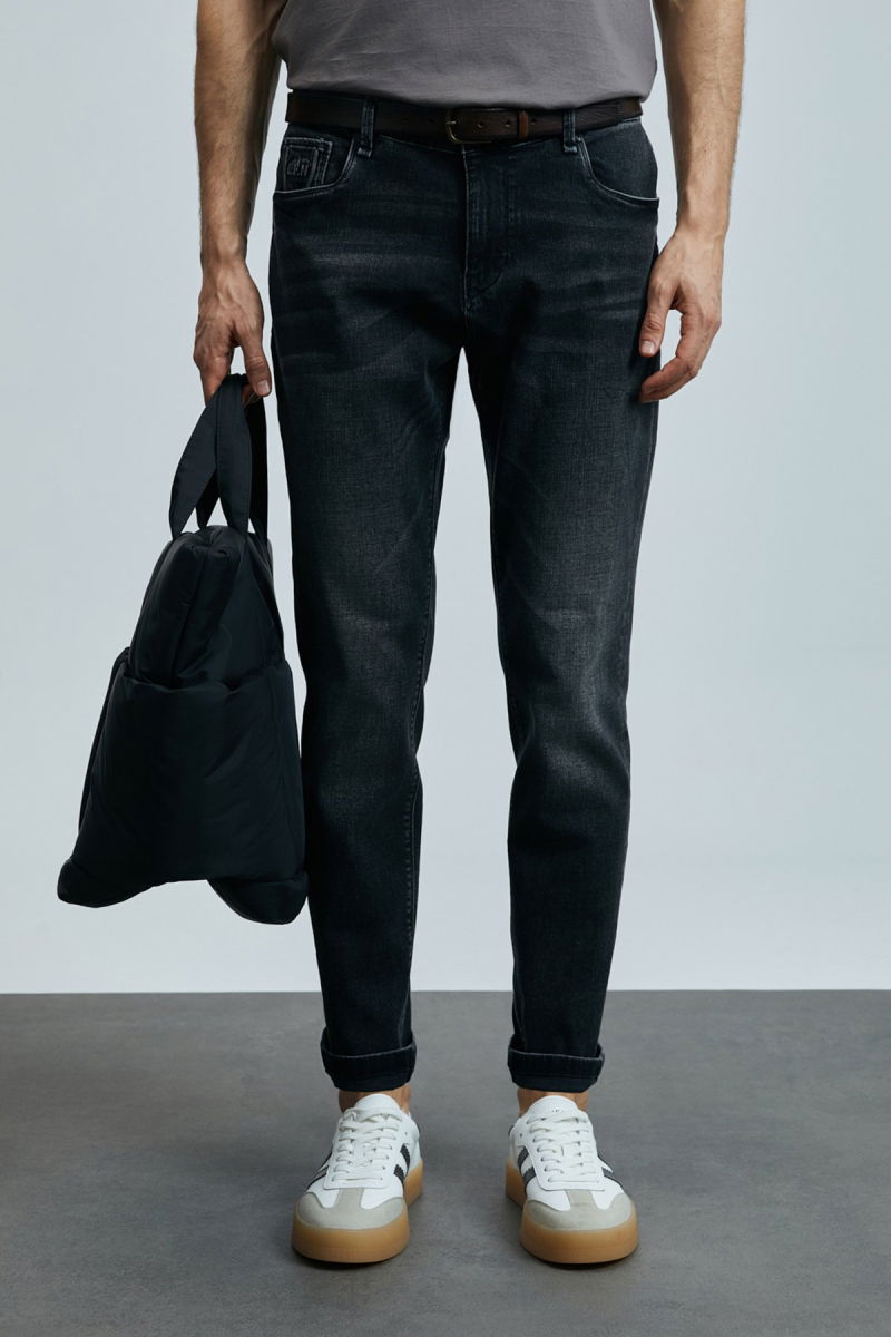 Lufian Erkek Chrısto Smart Slim Fit Jean Pantolon 111200210 Gri - 3