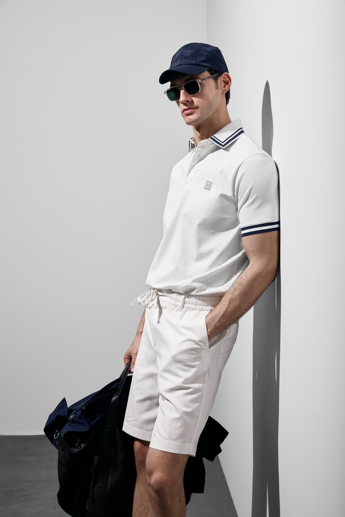 Lufian Erkek Cole Smart Polo T-Shirt 111040237 Kırık Beyaz - 1