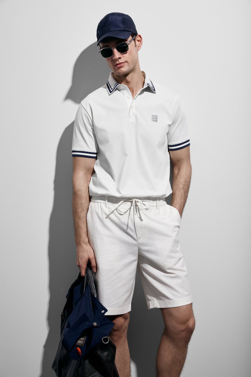 Lufian Erkek Cole Smart Polo T-Shirt 111040237 Kırık Beyaz - 4