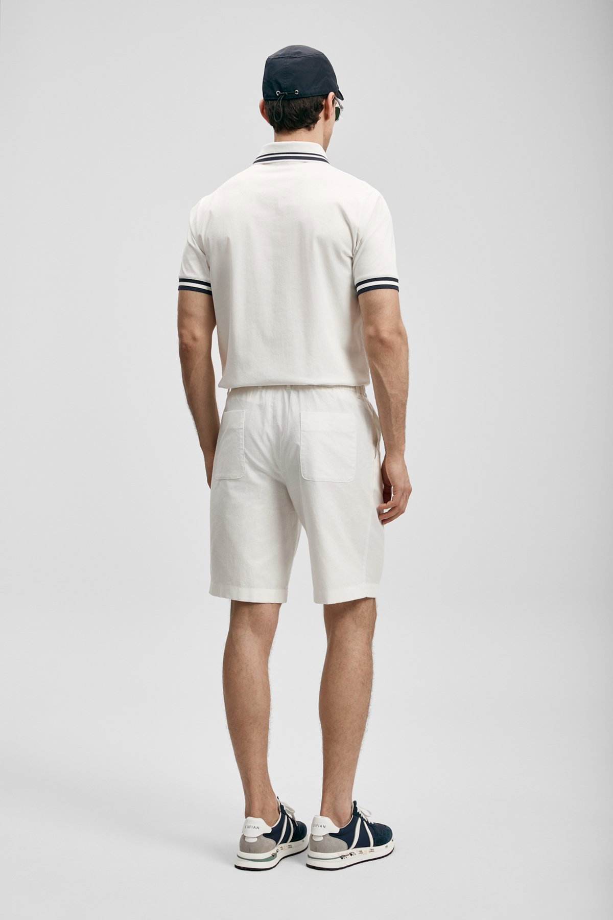 Lufian Erkek Cole Smart Polo T-Shirt 111040237 Kırık Beyaz - 5