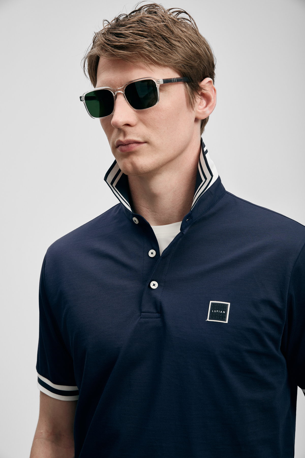 Lufian Erkek Cole Smart Polo T-Shirt 111040237 Lacivert - 2