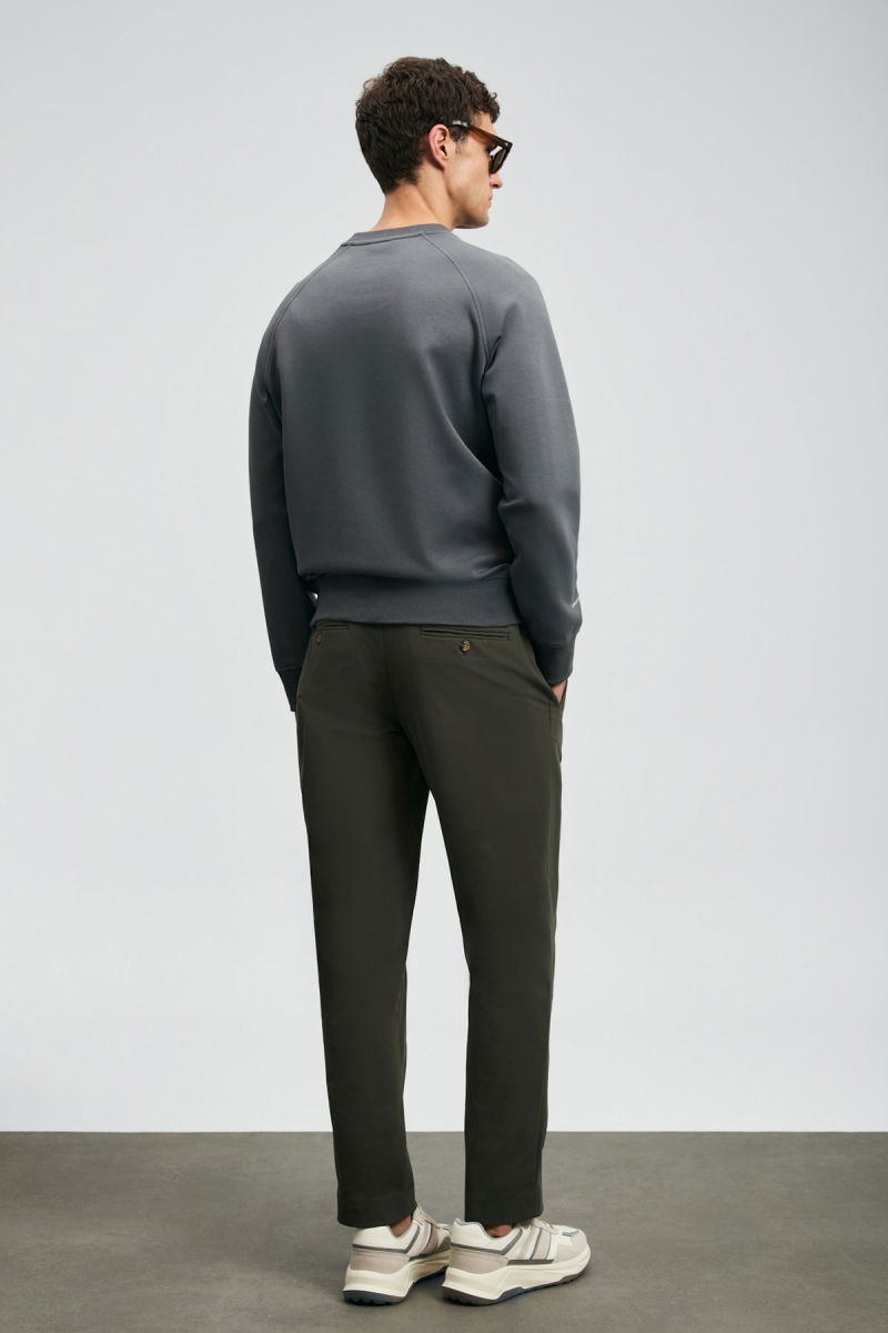 Lufian Erkek Cooper Sweatshirt 112030177 Koyu Gri - 4